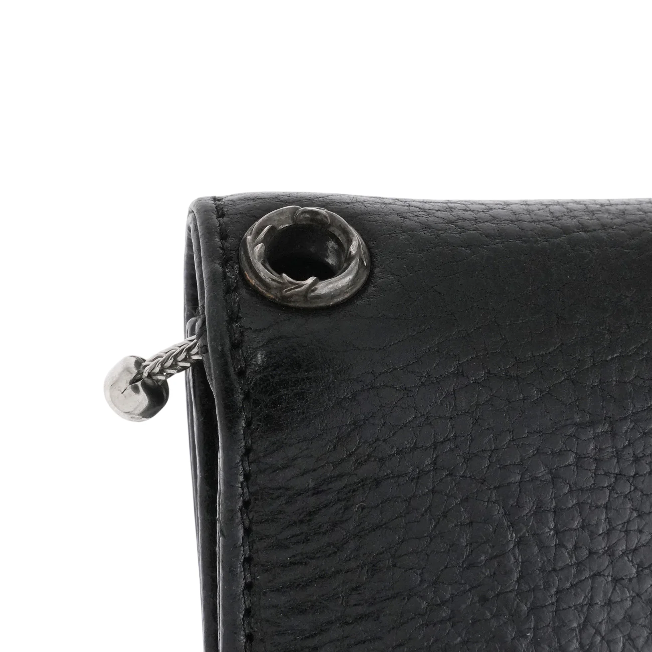 1ZIP/1ジップフレアボールボタンレザー【シルバー折財布】インボイス付き - Image 5