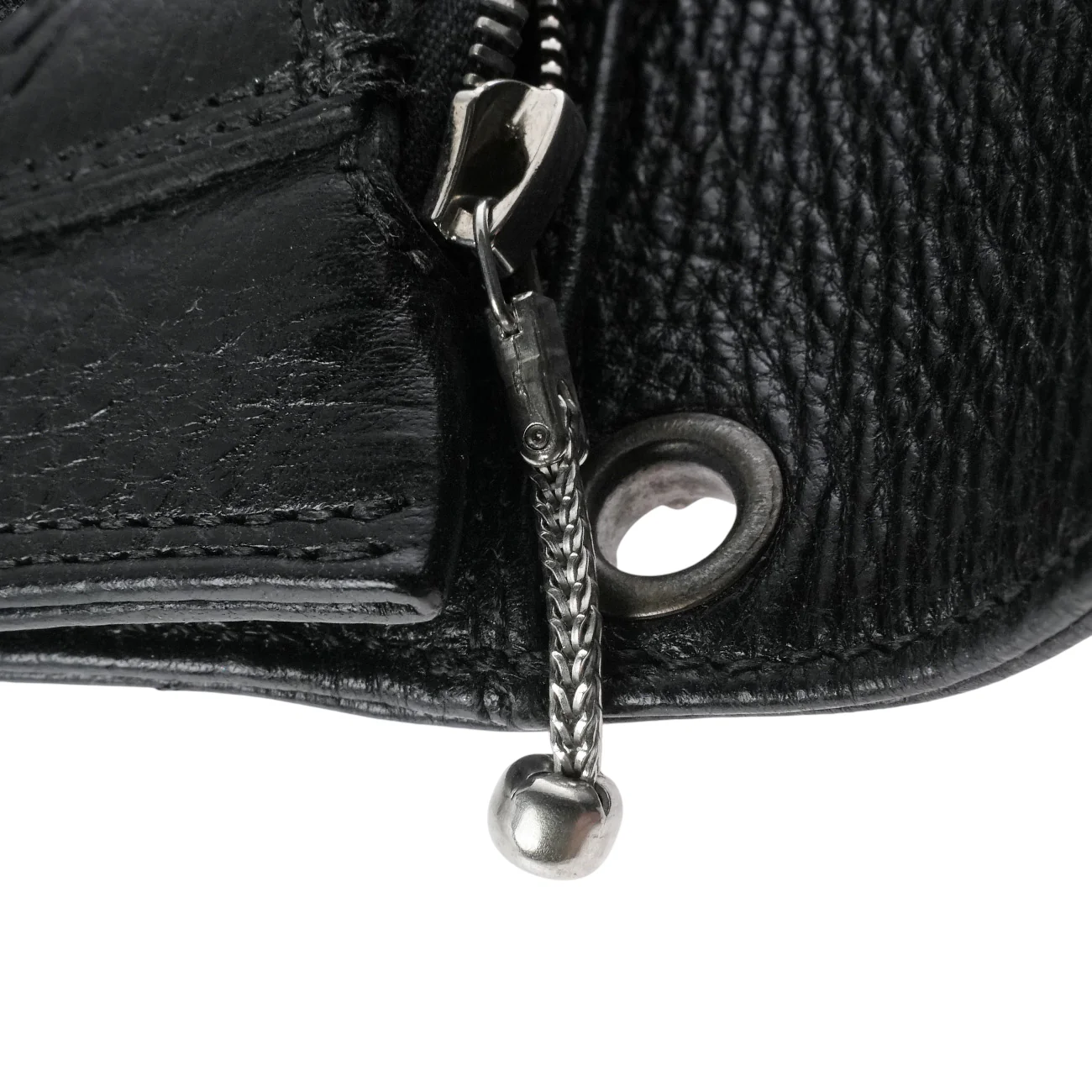 1ZIP/1ジップフレアボールボタンレザー【シルバー折財布】インボイス付き - Image 7