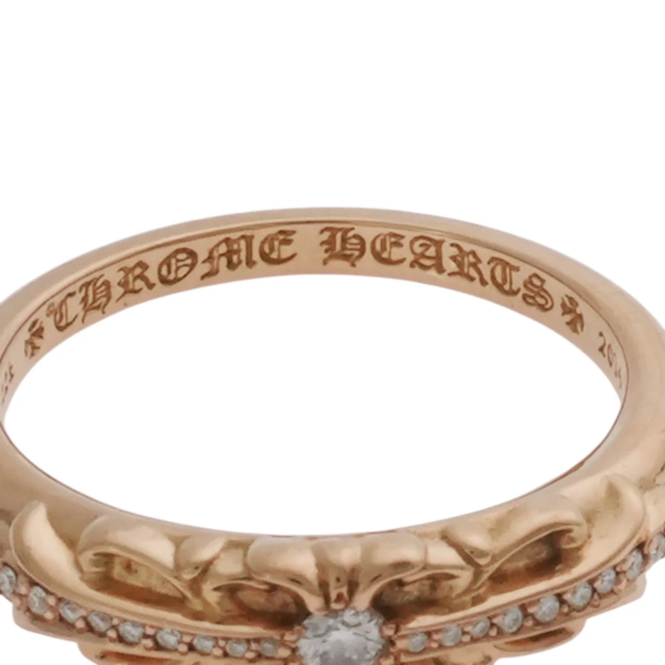 22K ベイビークラシックフローラルクロス PAVE DIA BABY CLASSIC FLORAL CROSS 24号 【ゴールドリング パヴェ ダイヤモンド】 - Image 8