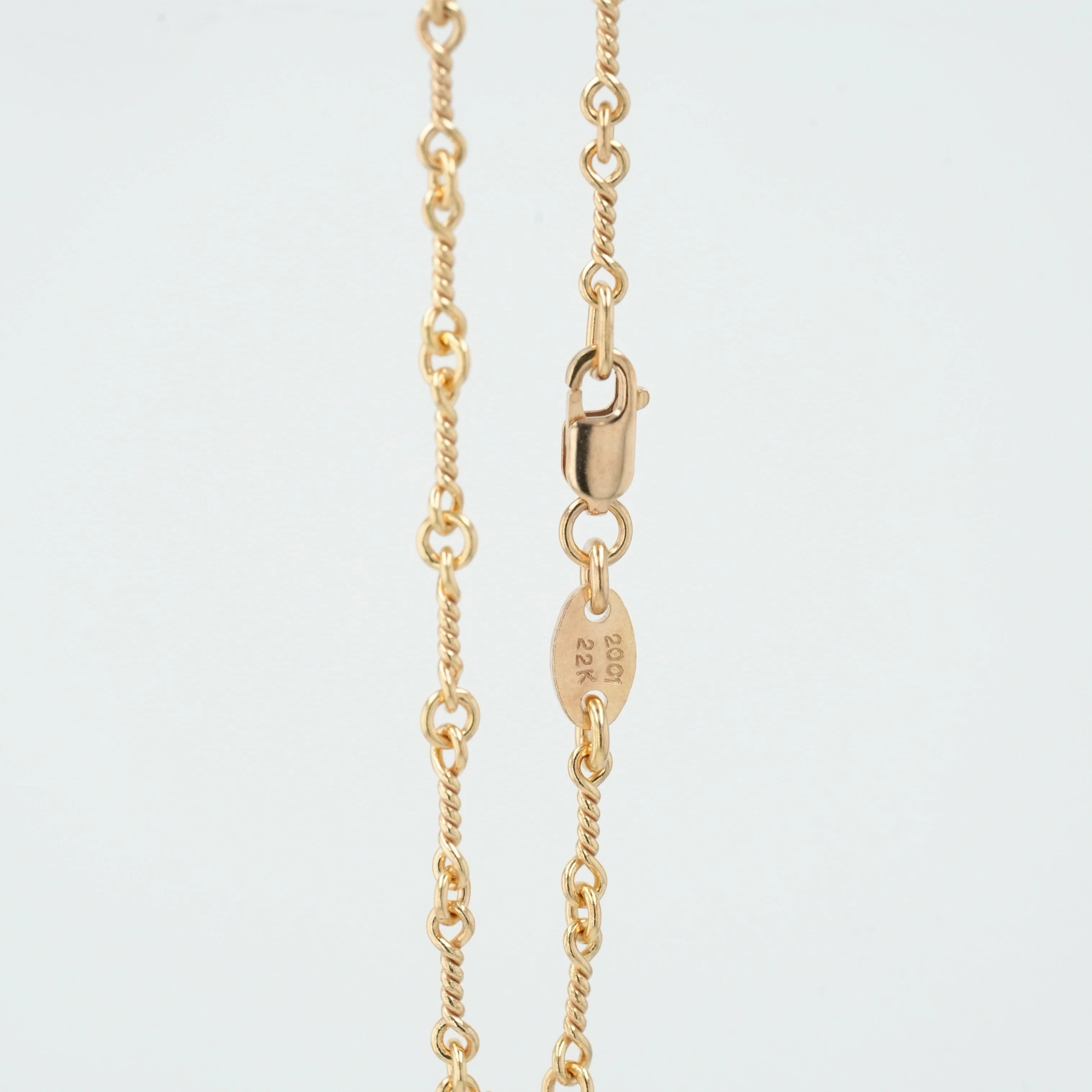 22K ツイストチェーン 18インチ T18 NECK CHAIN 【ゴールドネックレス チェーン】 - Image 2