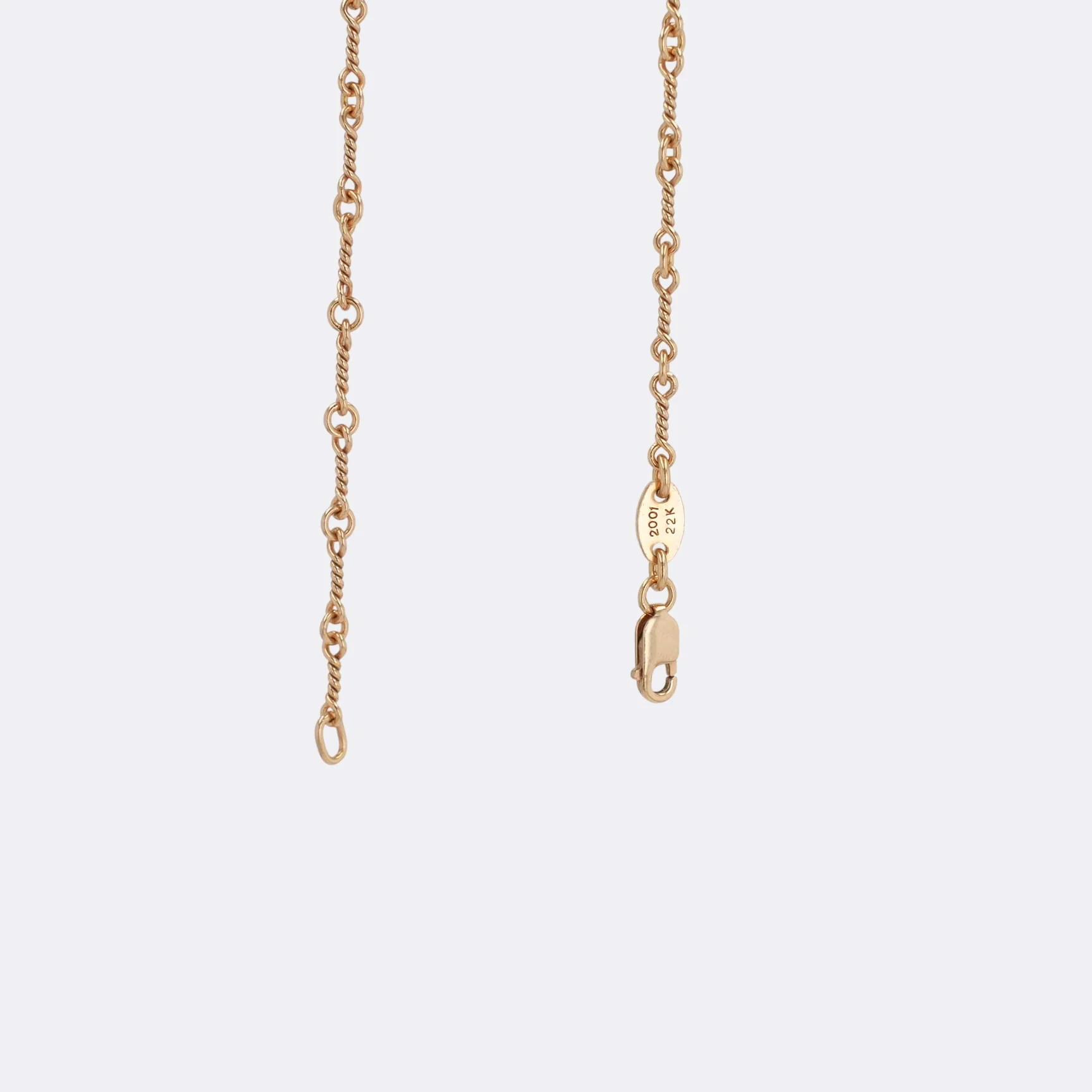 22K ツイストチェーン 18インチ T18 NECK CHAIN 【ゴールドネックレス チェーン】 - Image 2