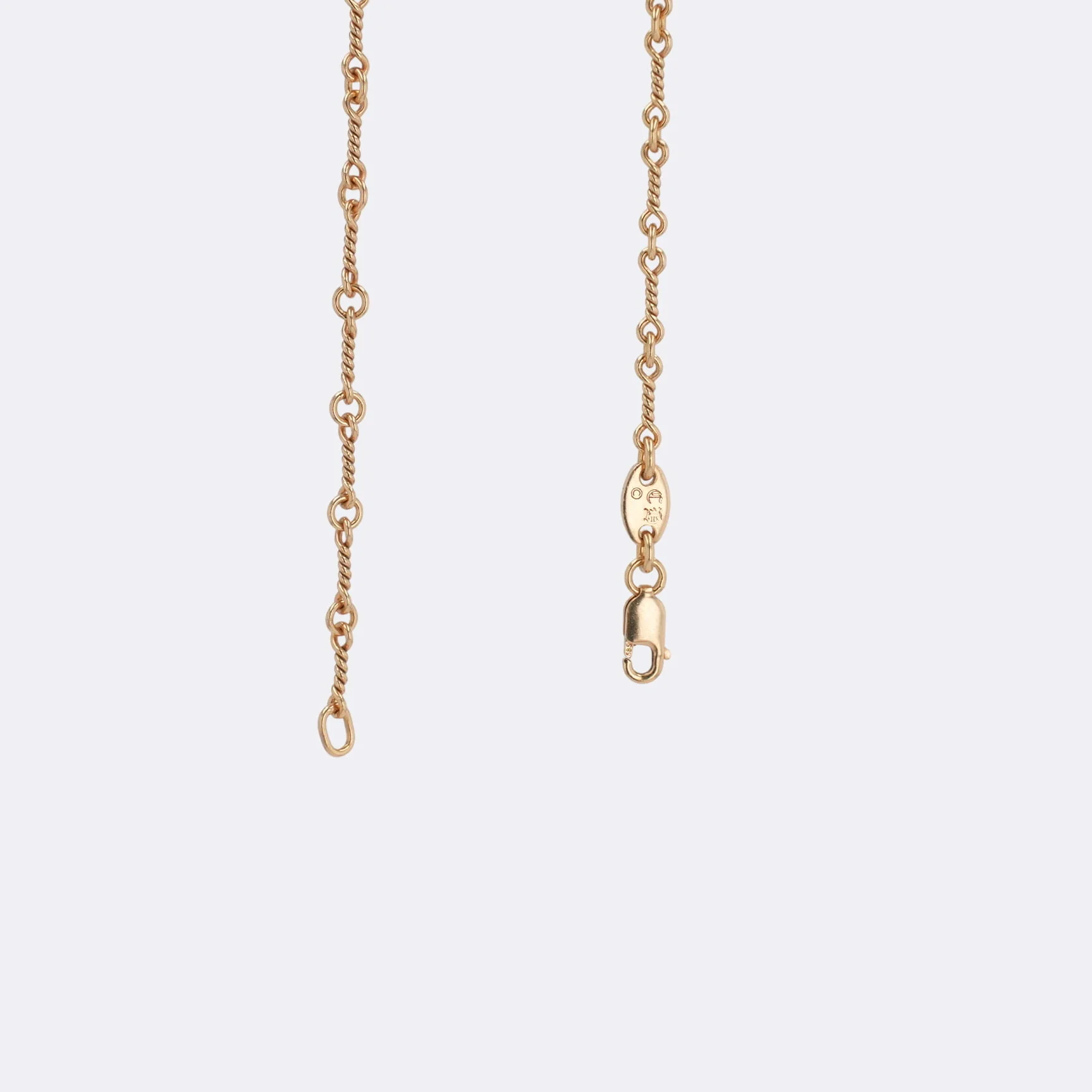 22K ツイストチェーン 18インチ T18 NECK CHAIN 【ゴールドネックレス チェーン】 - Image 3