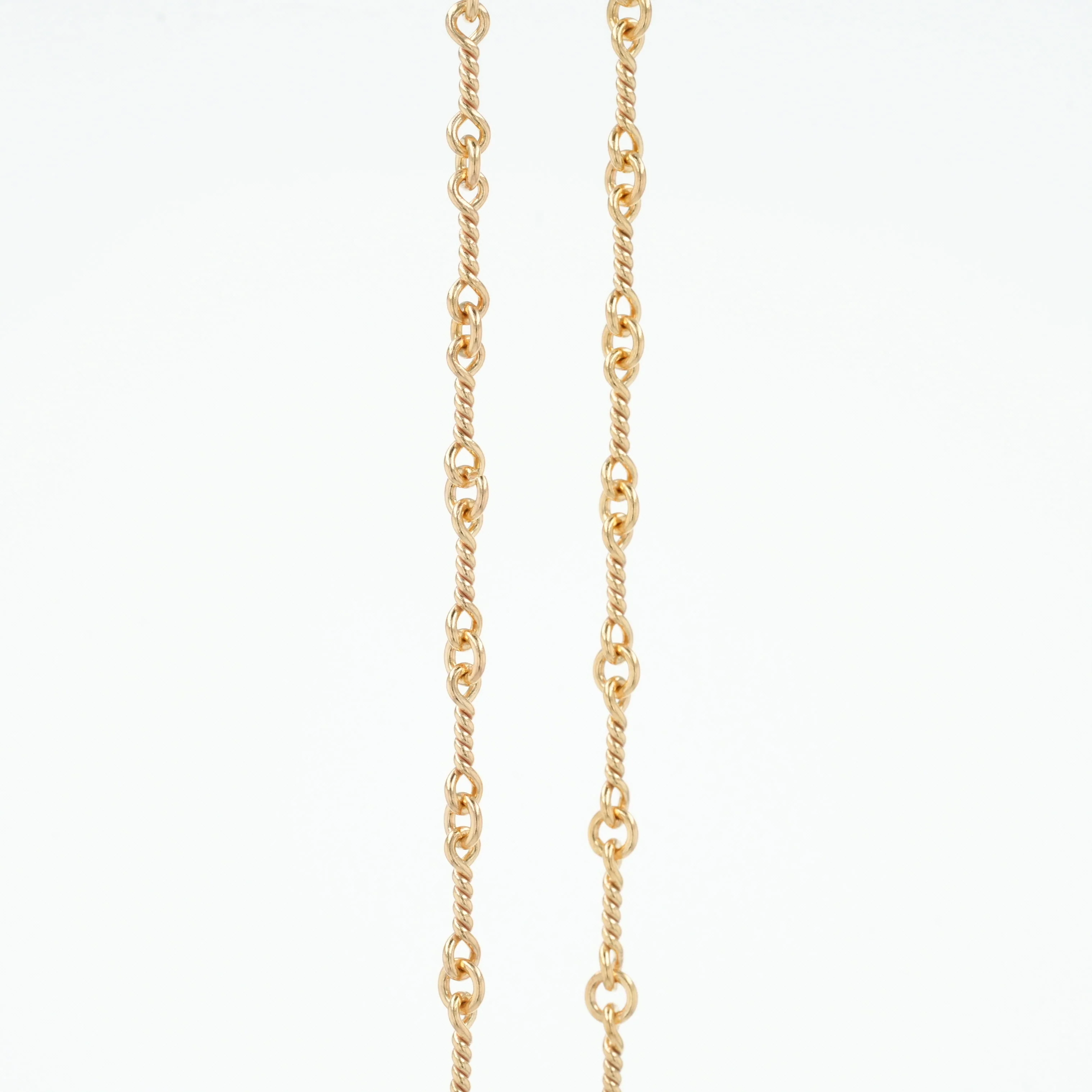 22K ツイストチェーン 24インチ T24 NECK CHAIN 【ゴールドネックレス チェーン】 - Image 4