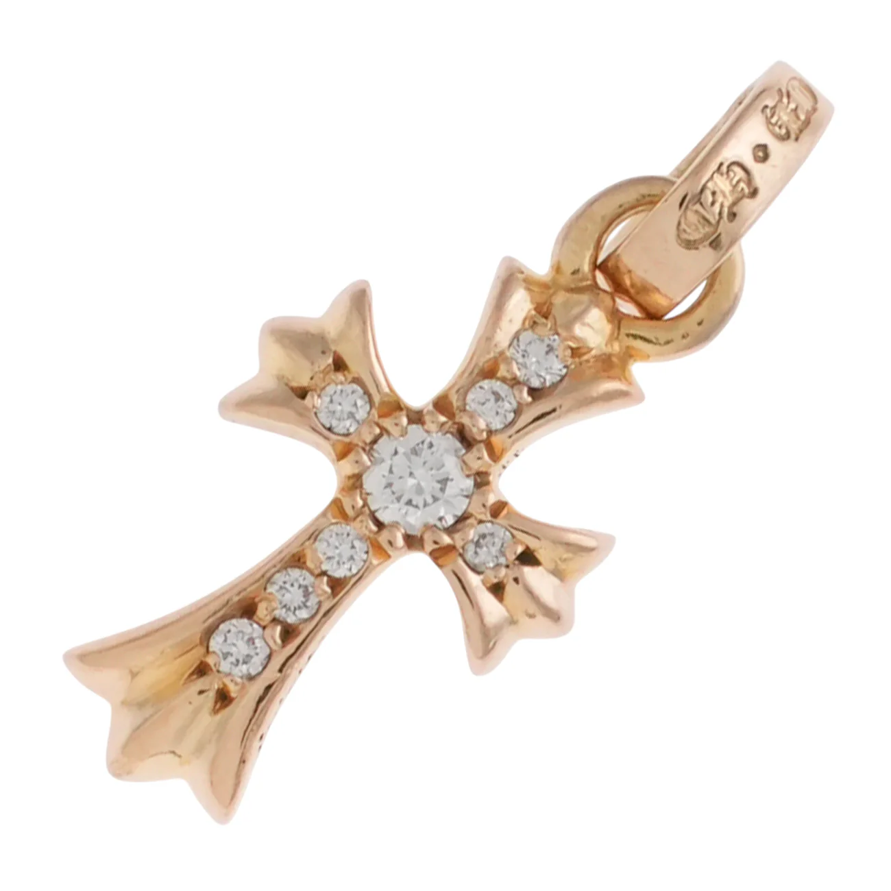 22K ベイビーファット PAVE DIA CRS BBYFAT 【ゴールドネックレストップ チャーム パヴェ ダイヤモンド】