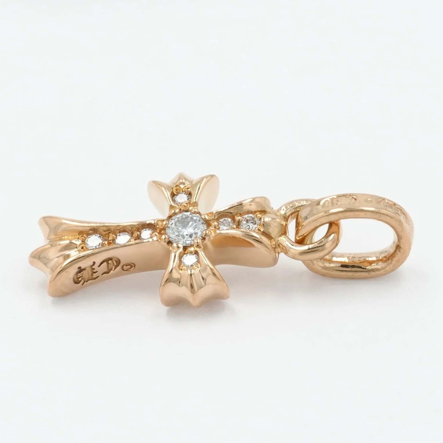 22K ベイビーファット PAVE DIA CRS BBYFAT 【ゴールドネックレストップ チャーム パヴェ ダイヤモンド】 - Image 2