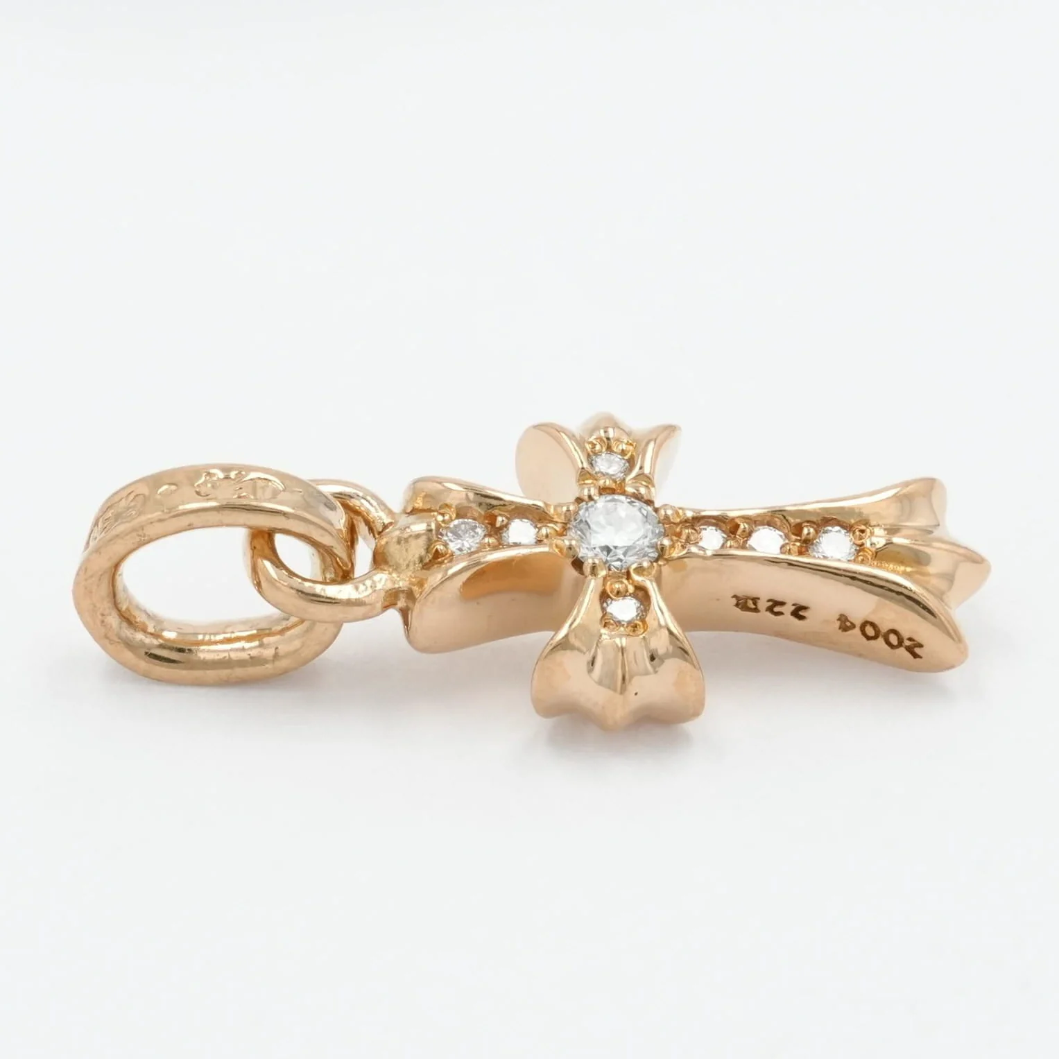 22K ベイビーファット PAVE DIA CRS BBYFAT 【ゴールドネックレストップ チャーム パヴェ ダイヤモンド】 - Image 3