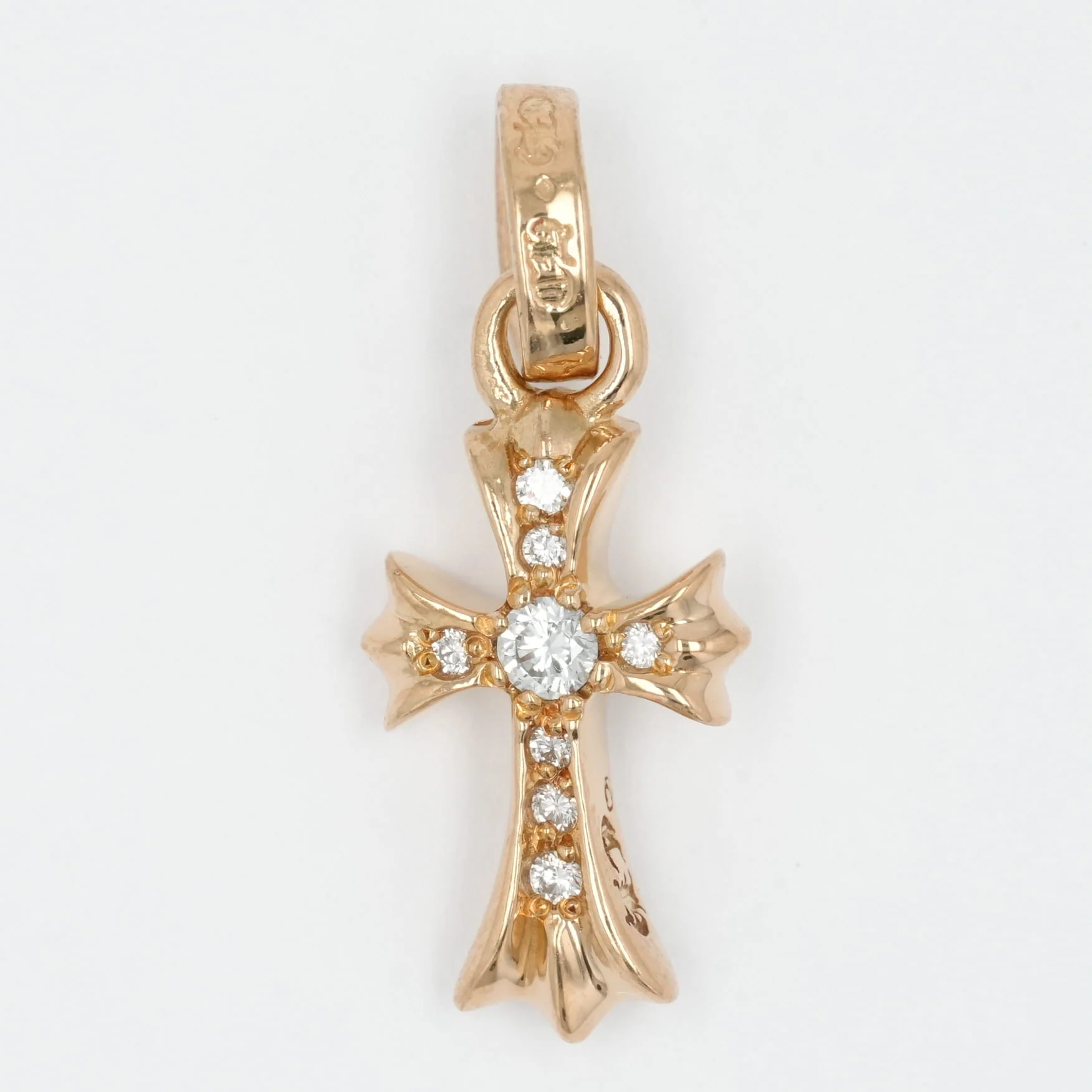 22K ベイビーファット PAVE DIA CRS BBYFAT 【ゴールドネックレストップ チャーム パヴェ ダイヤモンド】 - Image 4