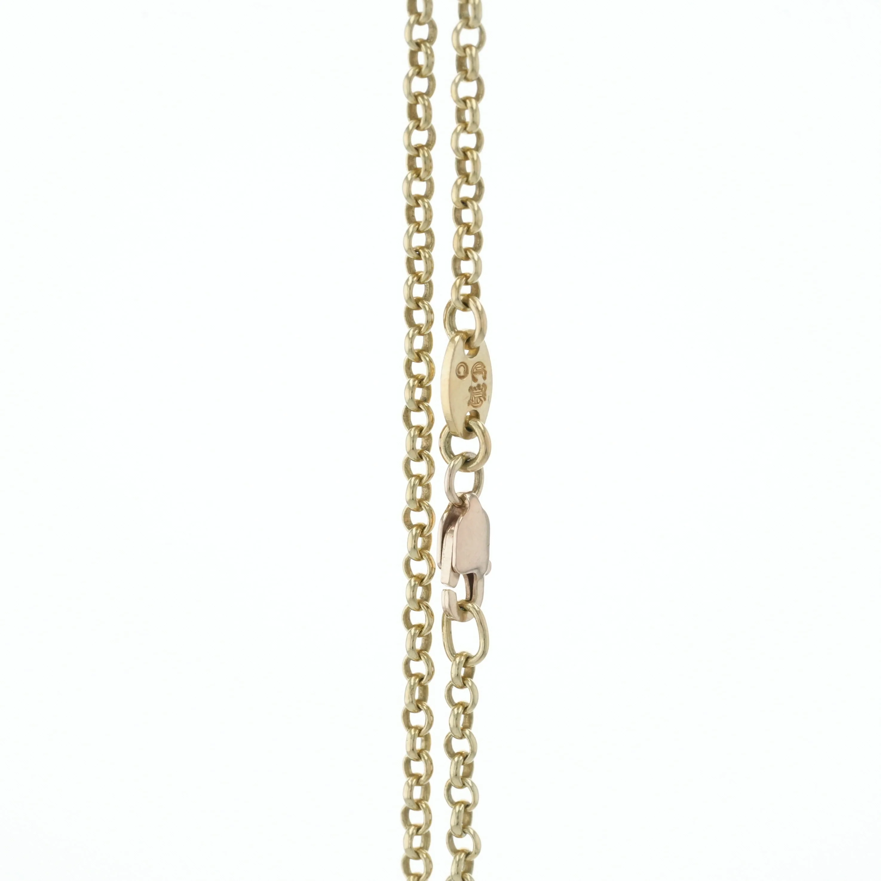 22K ロールチェーン 16インチ R16 NECK CHAIN 【ゴールドネックレス チェーン】 - Image 4