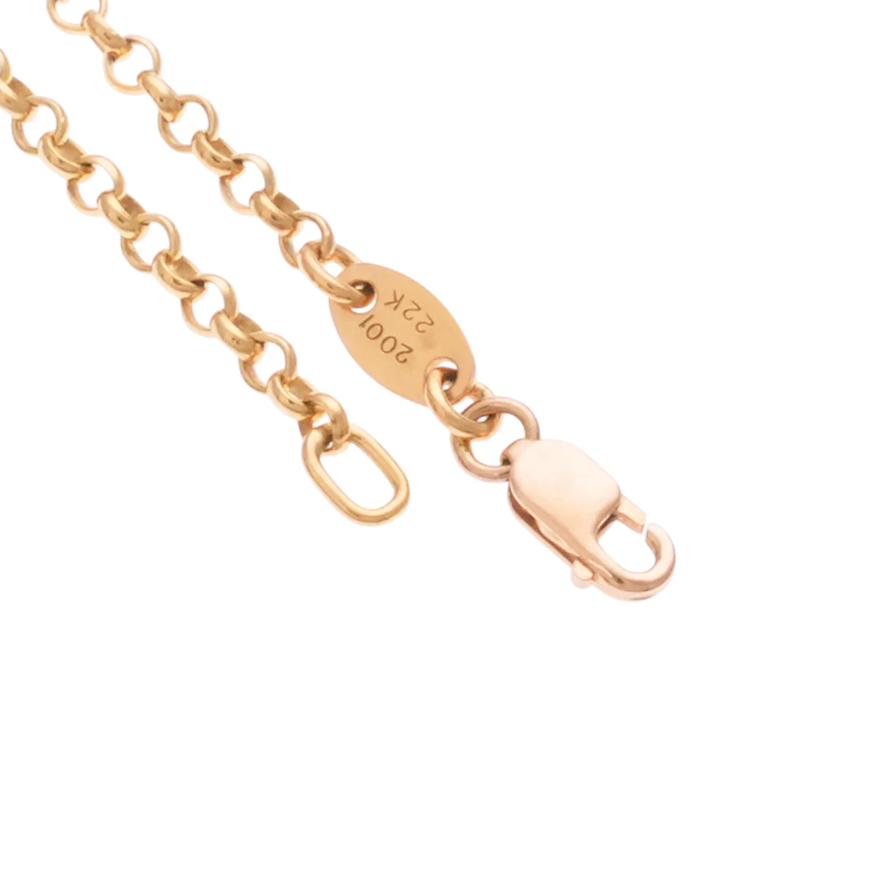 22K ロールチェーン 18インチ R18 NECK CHAIN 【ゴールドネックレス チェーン】 - Image 2