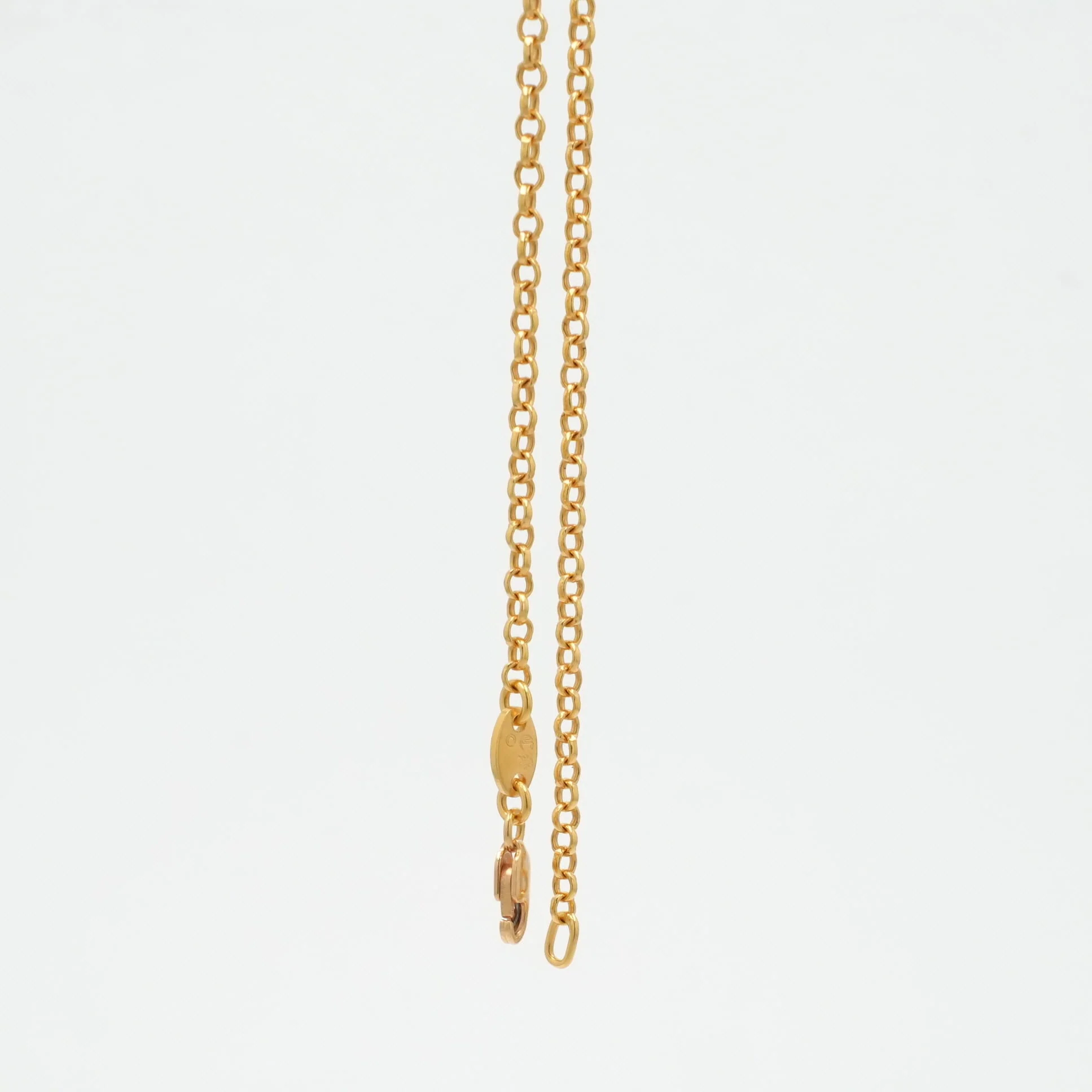 22K ロールチェーン 18インチ R18 NECK CHAIN 【ゴールドネックレス チェーン】 - Image 2