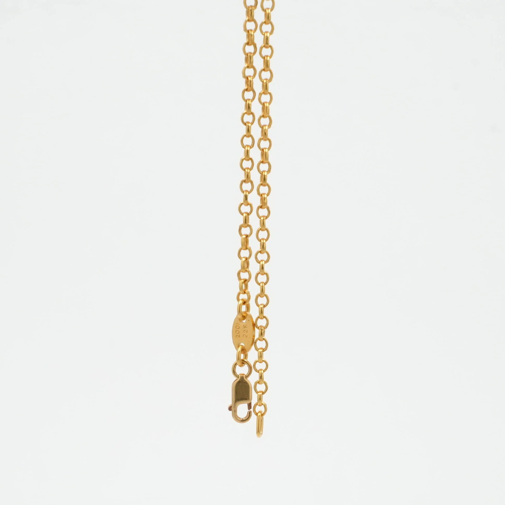 22K ロールチェーン 18インチ R18 NECK CHAIN 【ゴールドネックレス チェーン】 - Image 3