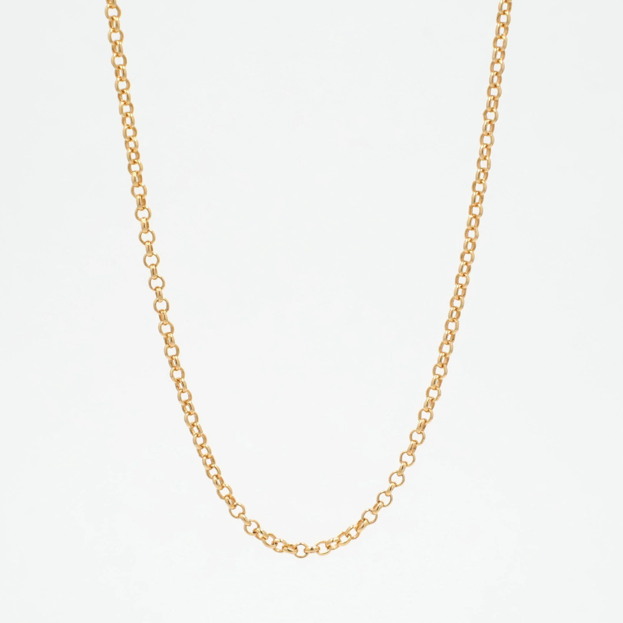 22K ロールチェーン 18インチ R18 NECK CHAIN 【ゴールドネックレス チェーン】