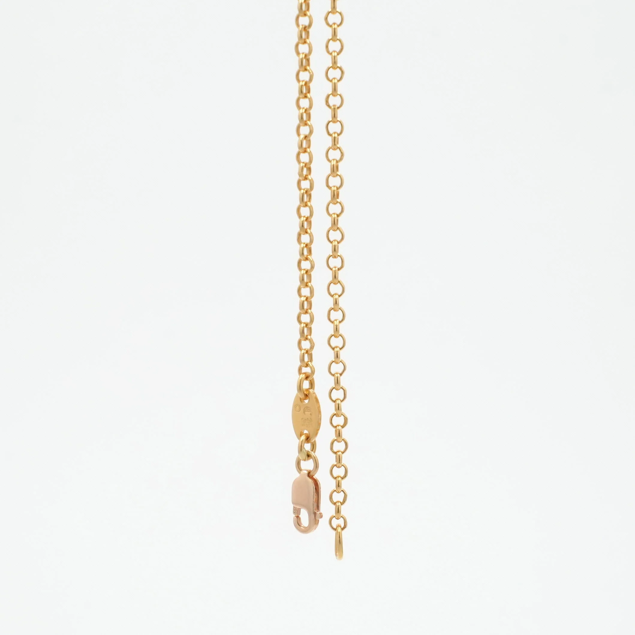 22K ロールチェーン 18インチ R18 NECK CHAIN 【ゴールドネックレス チェーン】 - Image 2