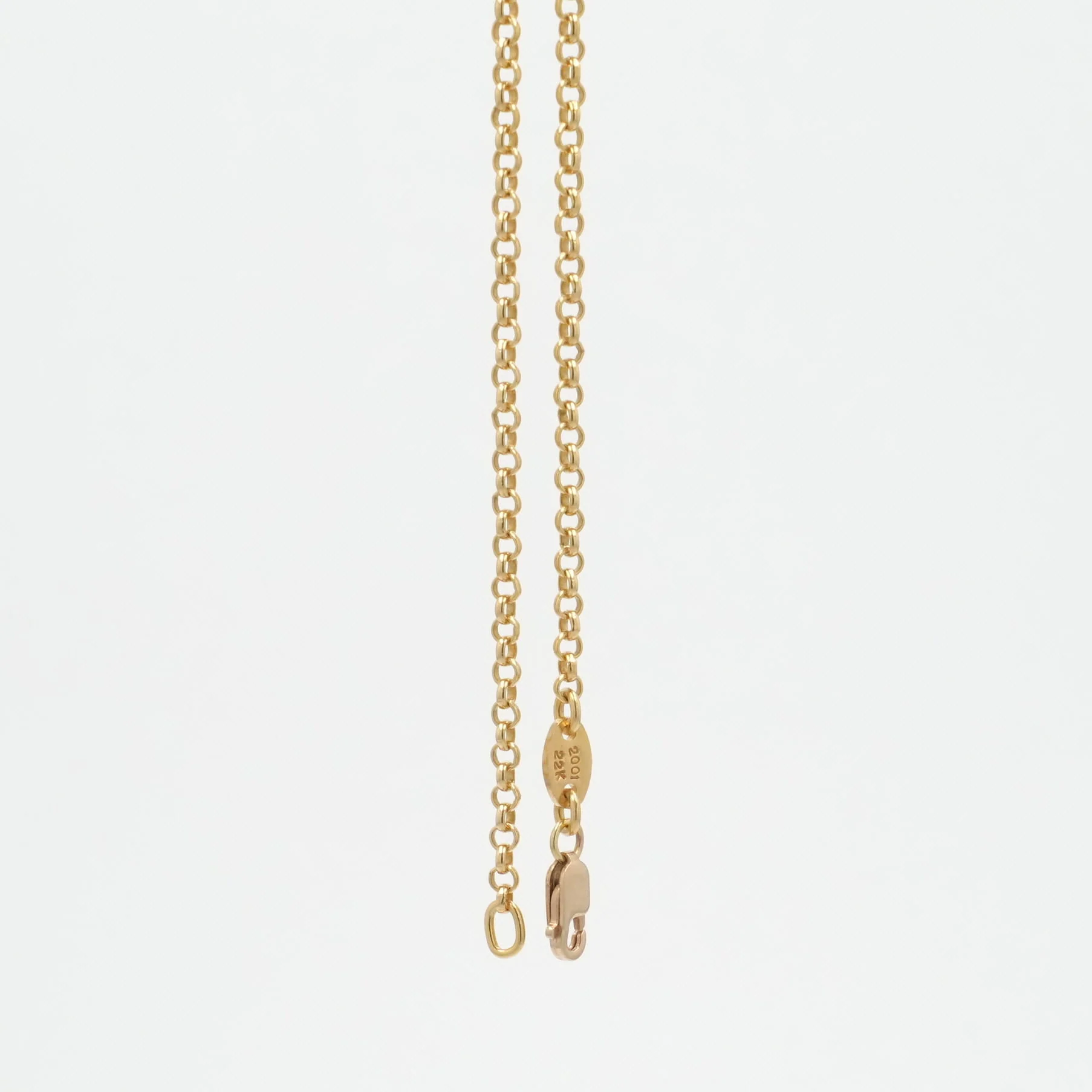 22K ロールチェーン 18インチ R18 NECK CHAIN 【ゴールドネックレス チェーン】 - Image 2