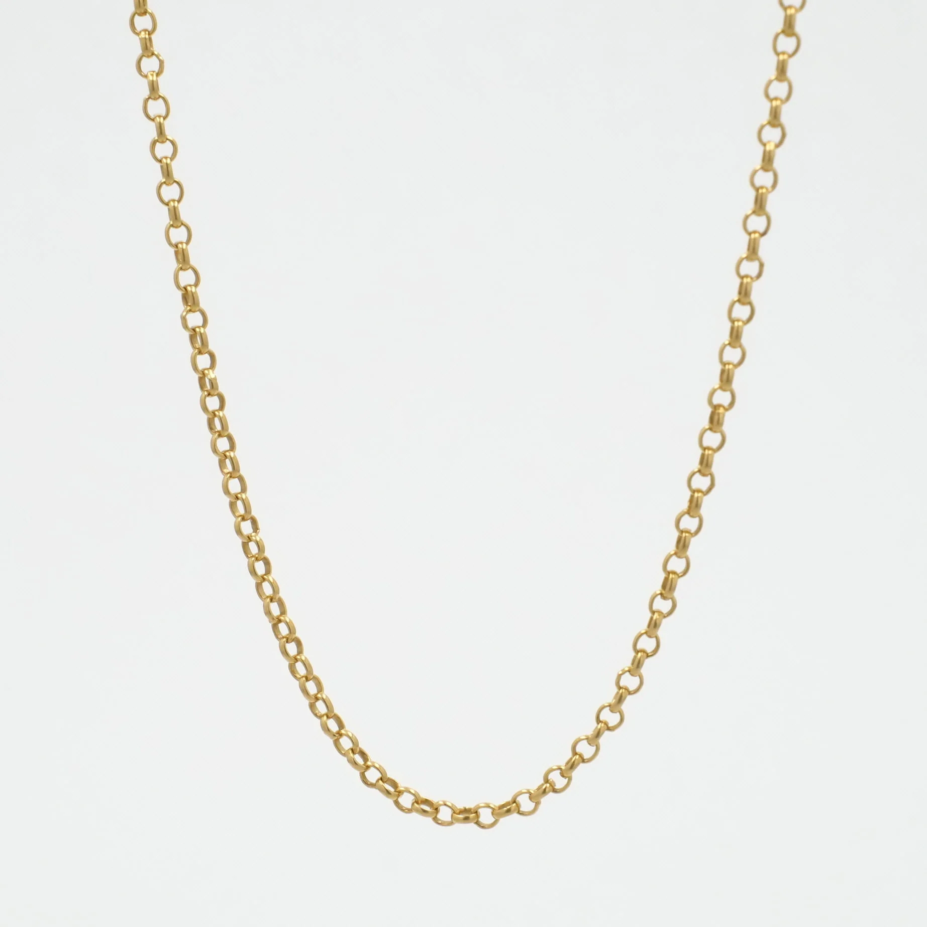 22K ロールチェーン 18インチ R18 NECK CHAIN 【ゴールドネックレス チェーン】