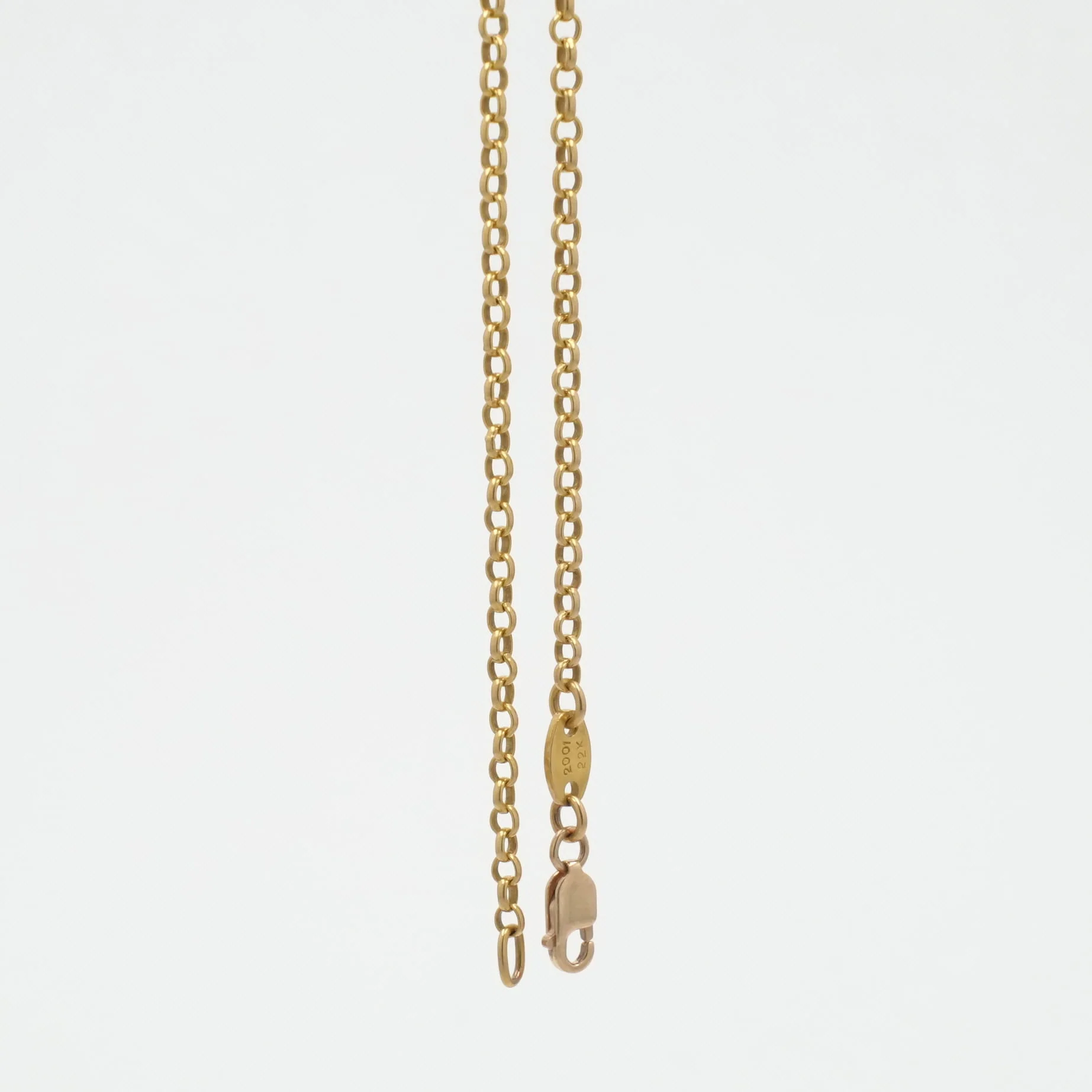 22K ロールチェーン 18インチ R18 NECK CHAIN 【ゴールドネックレス チェーン】 - Image 2
