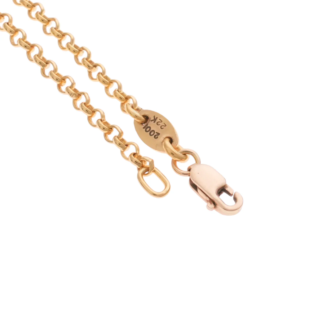 22K ロールチェーン 24インチ R24 NECK CHAIN 【ゴールドネックレス チェーン】 - Image 4