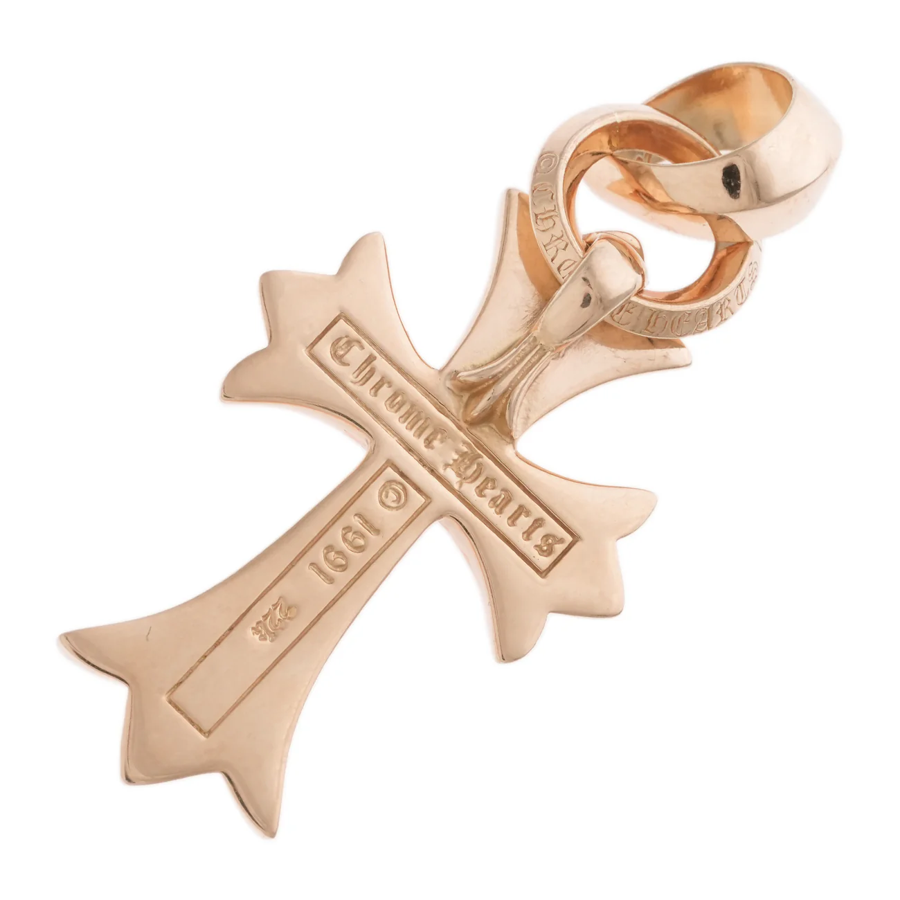 22K スモールCHクロス PAVE DIA ベイル SML CH CROSS BALE 【ゴールドネックレストップ ペンダント パヴェ ダイヤモンド】 - Image 2