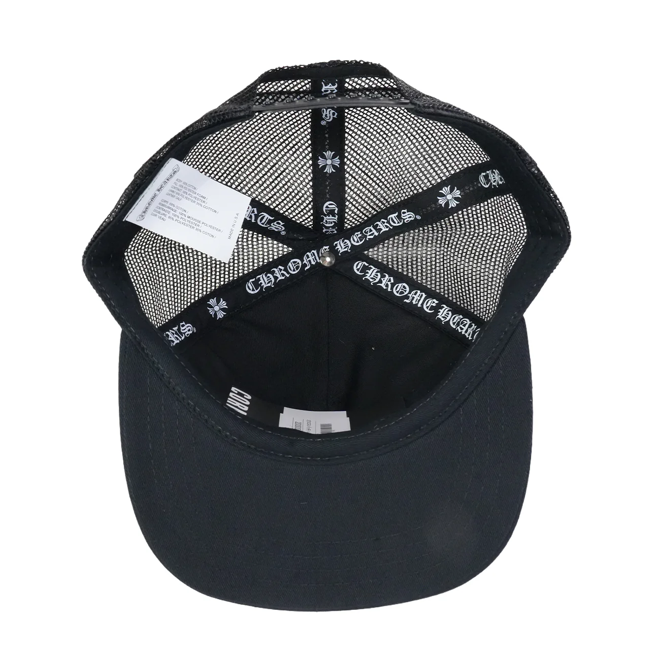 3クロスパッチハラコ 【トラッカーキャップ/TRUCKER CAP】【ブラック】 SIZE:ONE - Image 3