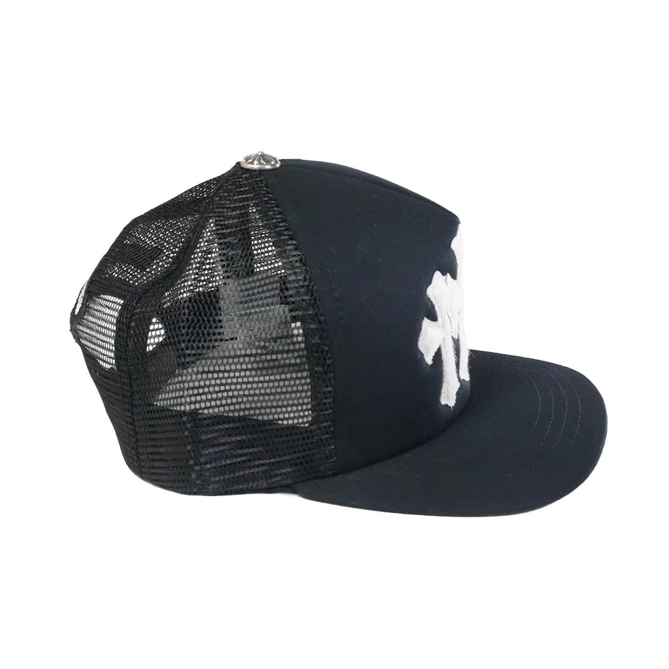 3クロスパッチハラコ 【トラッカーキャップ/TRUCKER CAP】【ブラック】 SIZE:ONE - Image 5
