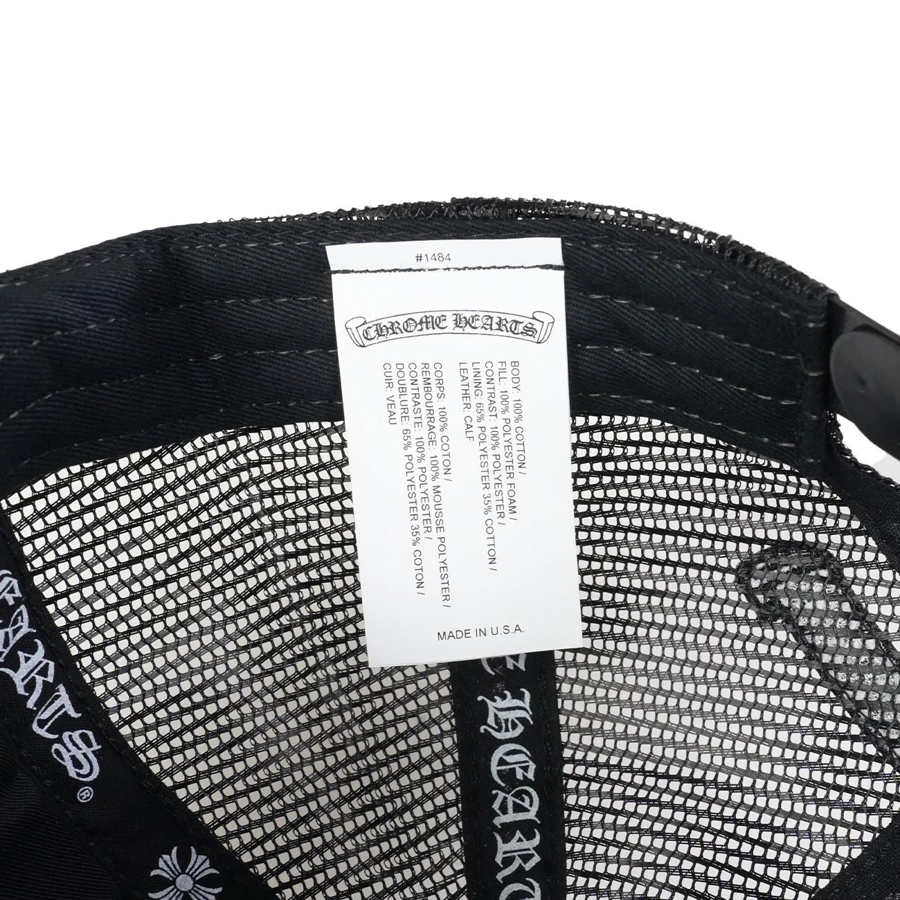 3クロスパッチハラコ 【トラッカーキャップ/TRUCKER CAP】【ブラック】 SIZE:ONE - Image 7