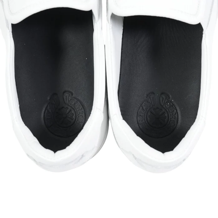 SLIP ON BLK CALF スリッポン CHプラスレザーパッチダガー付レザースニーカー SIZE:46 - Image 9