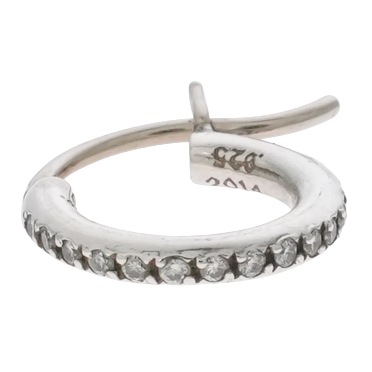 TFL フープ PAVE DIA TFL HOOP 【シルバーピアス パヴェ ダイヤモンド】 - Image 3