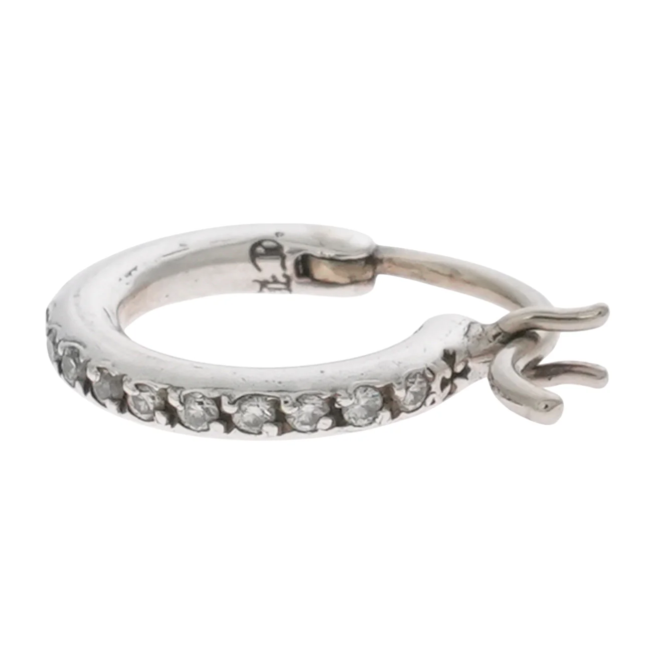 TFL フープ PAVE DIA TFL HOOP 【シルバーピアス パヴェ ダイヤモンド】 - Image 5