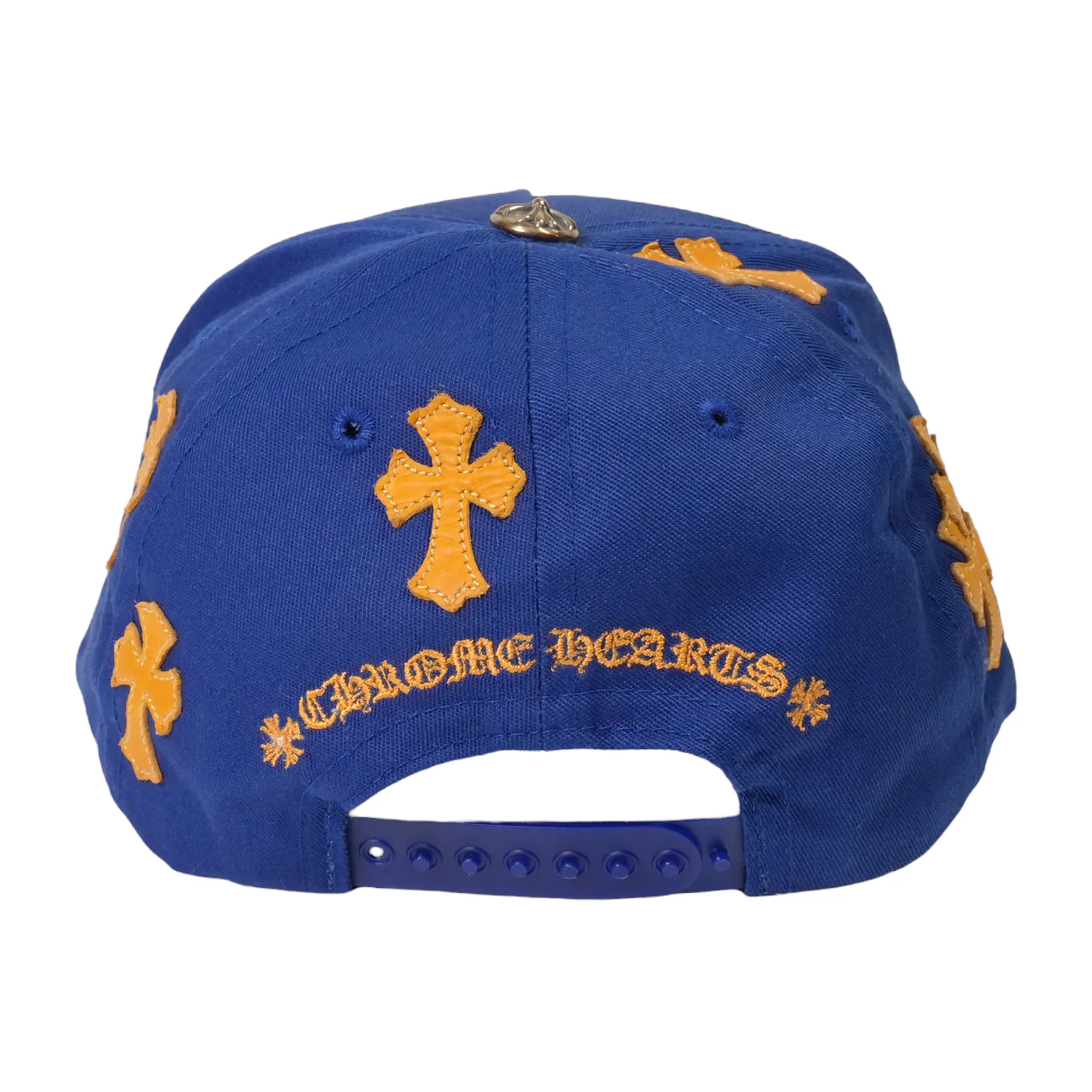 CH刺繍クロスパッチ付き 【ベースボールキャップ/BASEBALL CAP】【ブルー×オレンジ】 SIZE:ONE - Image 3