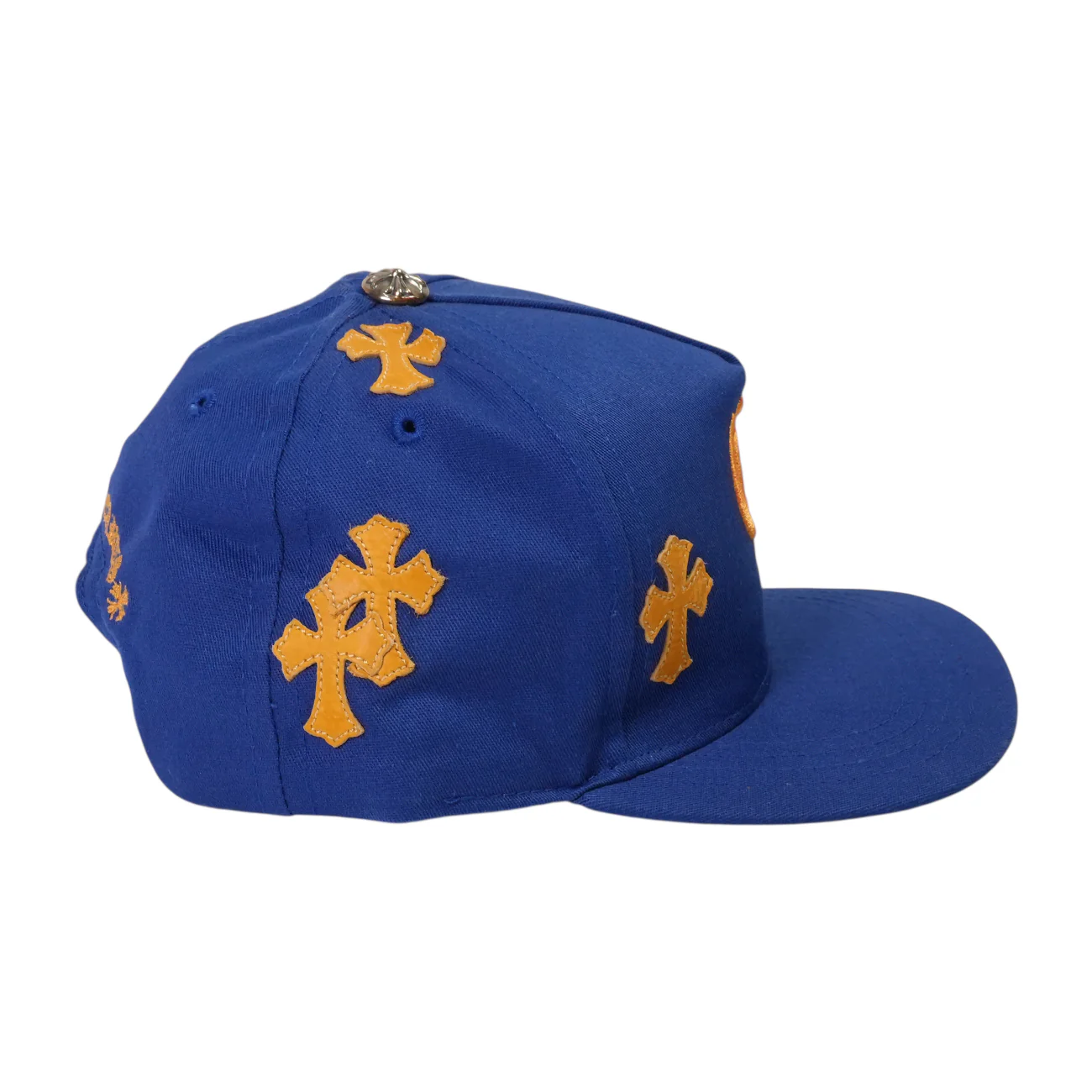 CH刺繍クロスパッチ付き 【ベースボールキャップ/BASEBALL CAP】【ブルー×オレンジ】 SIZE:ONE - Image 4