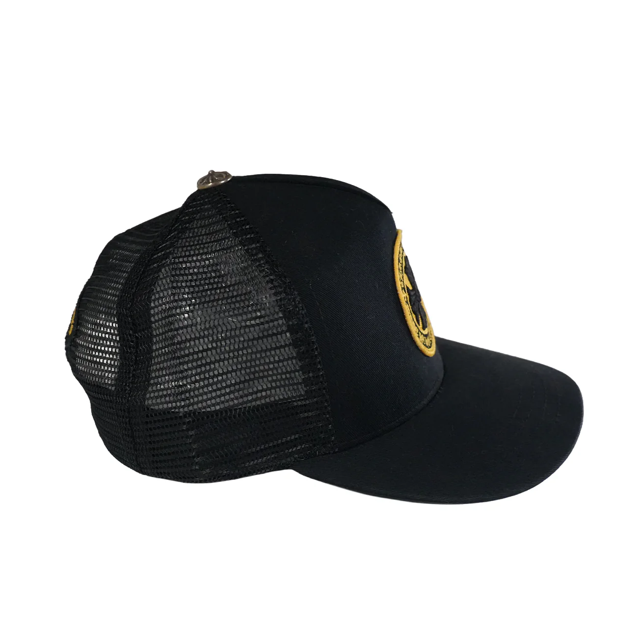 CHプラスパッチ【トラッカーキャップ/TRUCKER CAP】【ブラックｘイエロー】 SIZE:ONE - Image 4