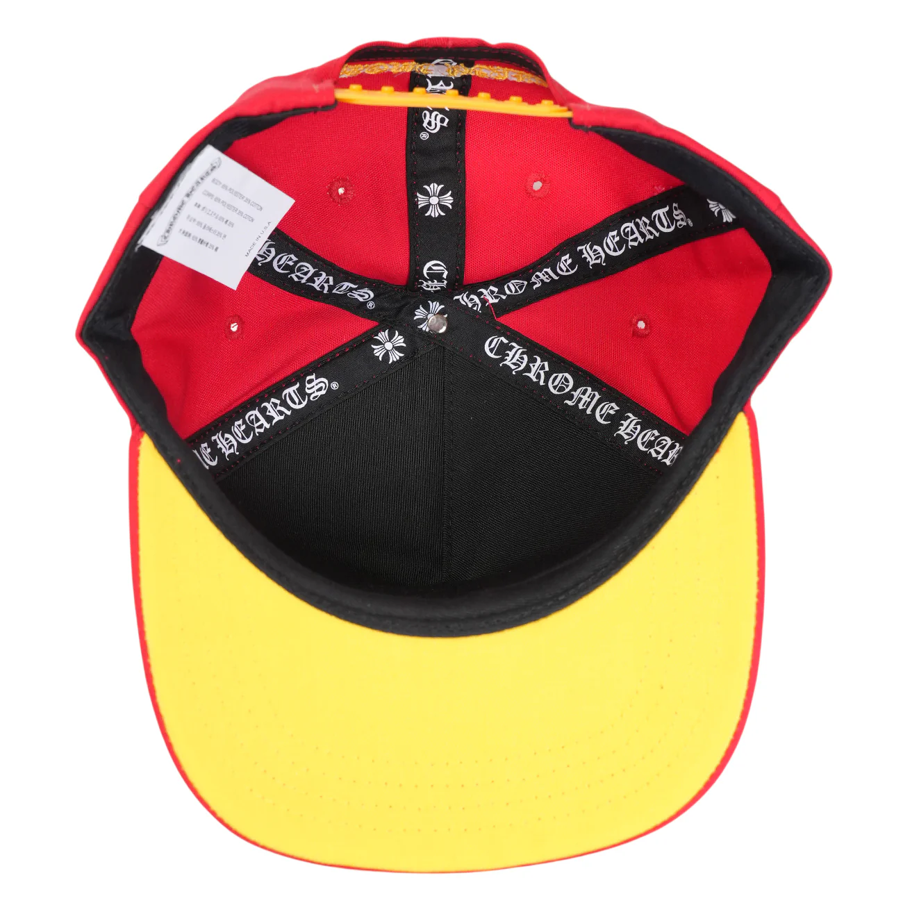 CH刺繍 【ベースボールキャップ/BASEBALL CAP】【レッドｘイエロー】【新品】 SIZE:ONE - Image 6