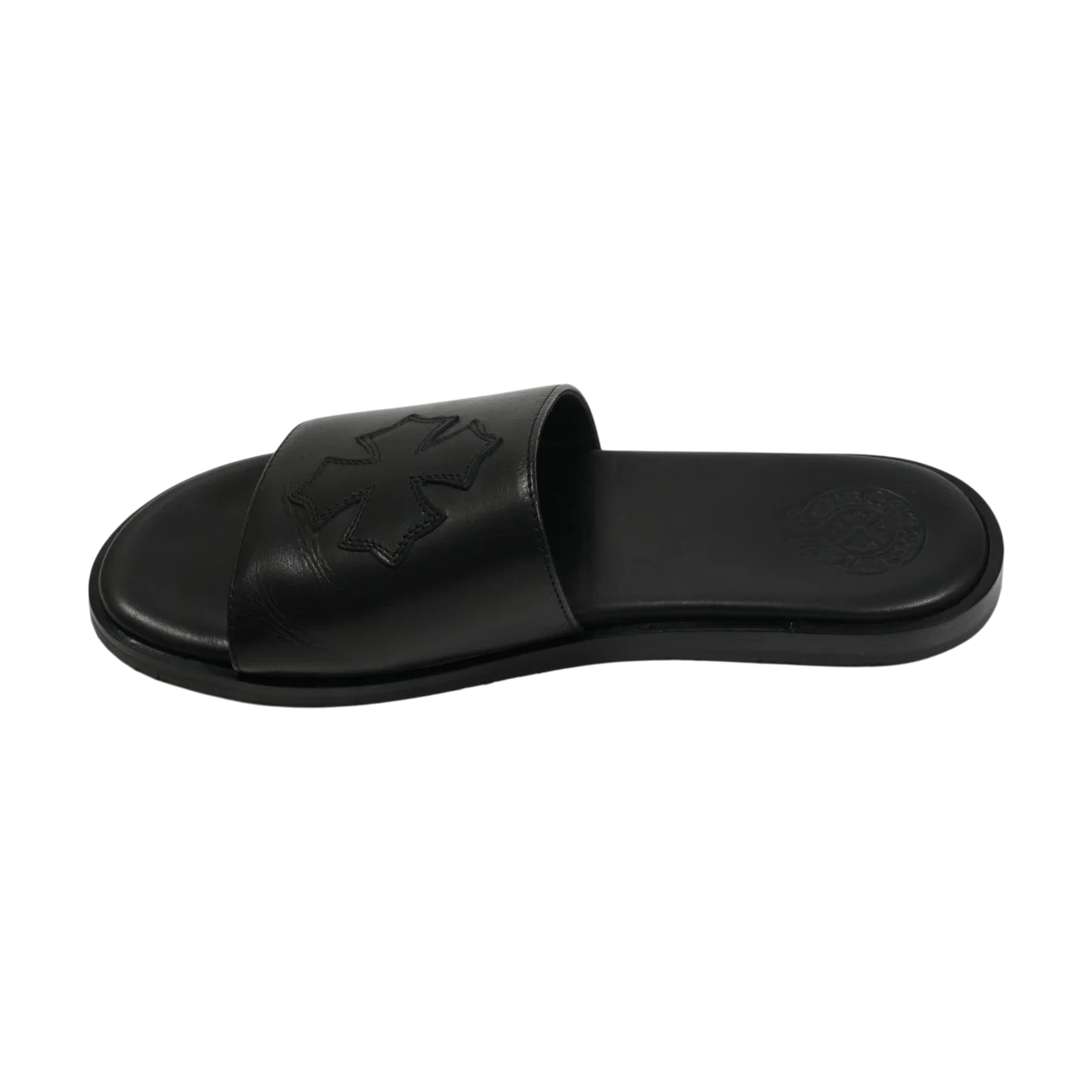 CH SLIDE LEATHER CHプラスパッチレザーサンダル 41 - Image 3