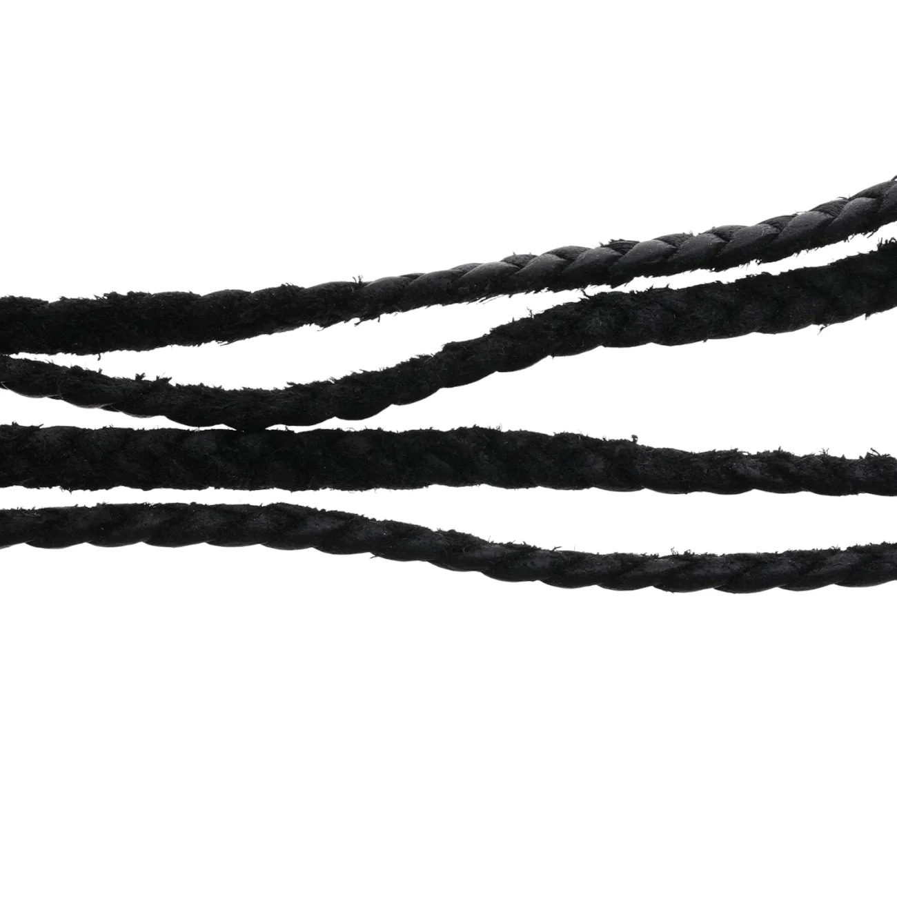 LEATHER BRAID スクロールレザーブレード シルバーネックレス - Image 4
