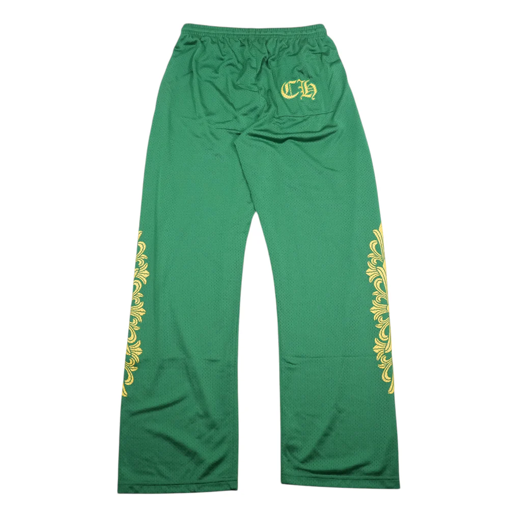 MESH VARSITY PANTS CH メッシュプリントロングパンツ L - Image 5