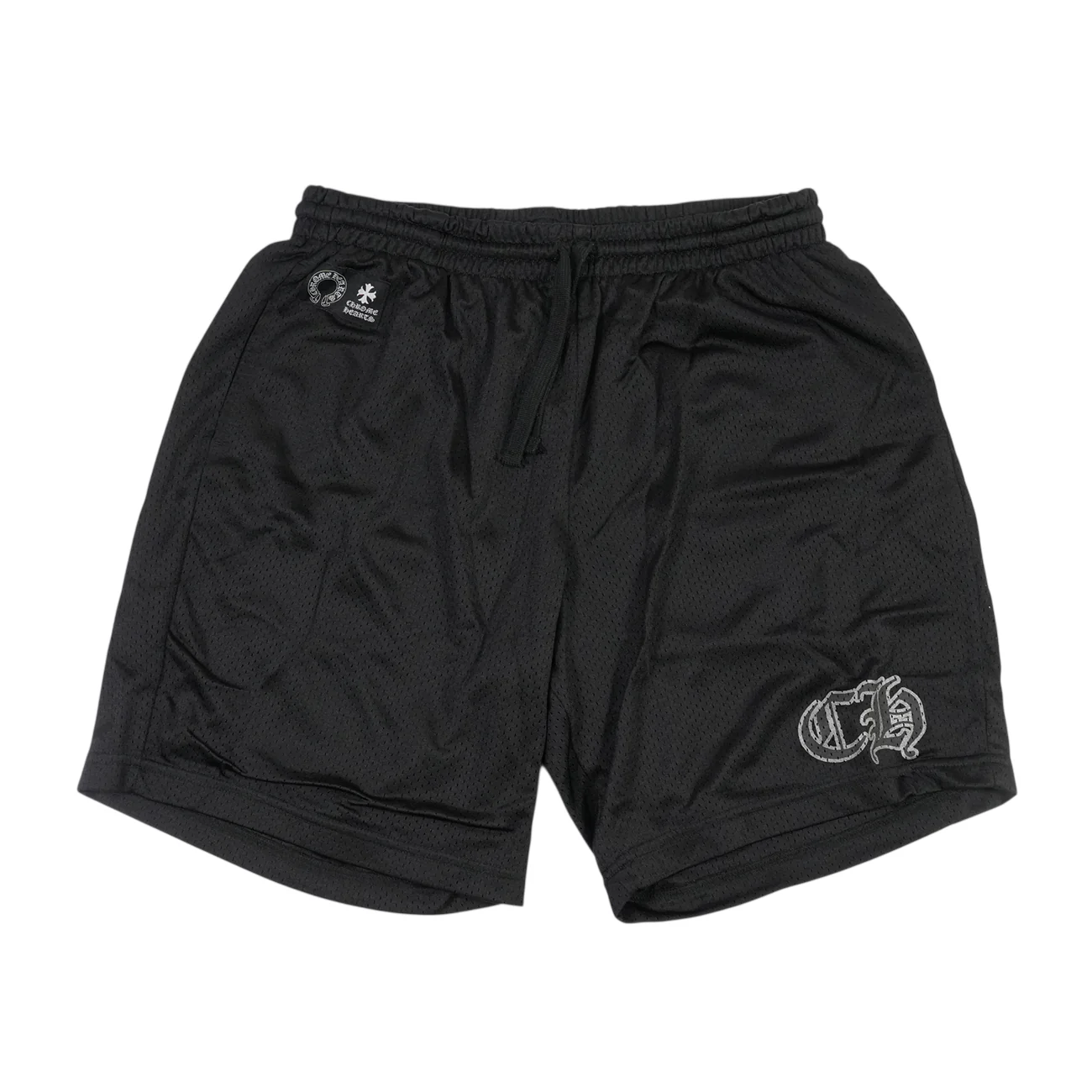 MESH WARM UP JERSEY CHプリント 【メッシュハーフパンツ】【ブラック】 SIZE:XL