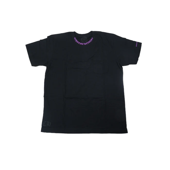 T-SHRT 1 ネックロゴプリントTシャツ XL