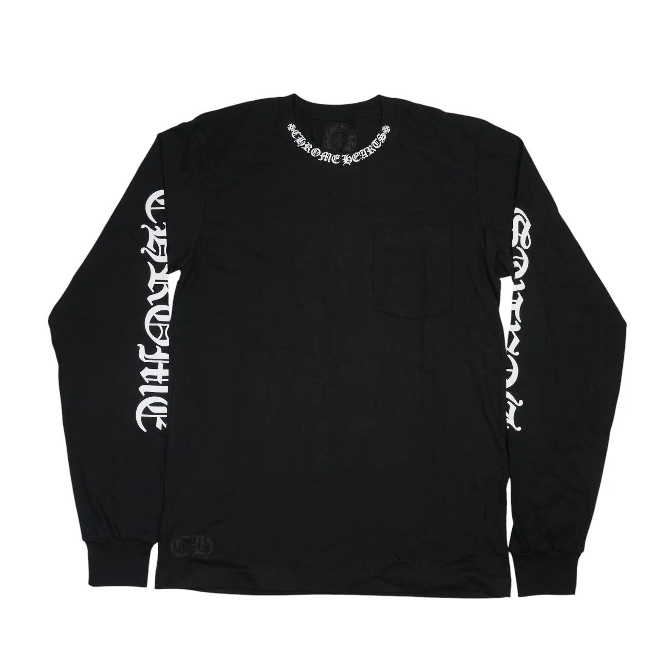 ネックロゴ英字袖プリント 【カットソー】【ブラック】【新品】 SIZE:M
