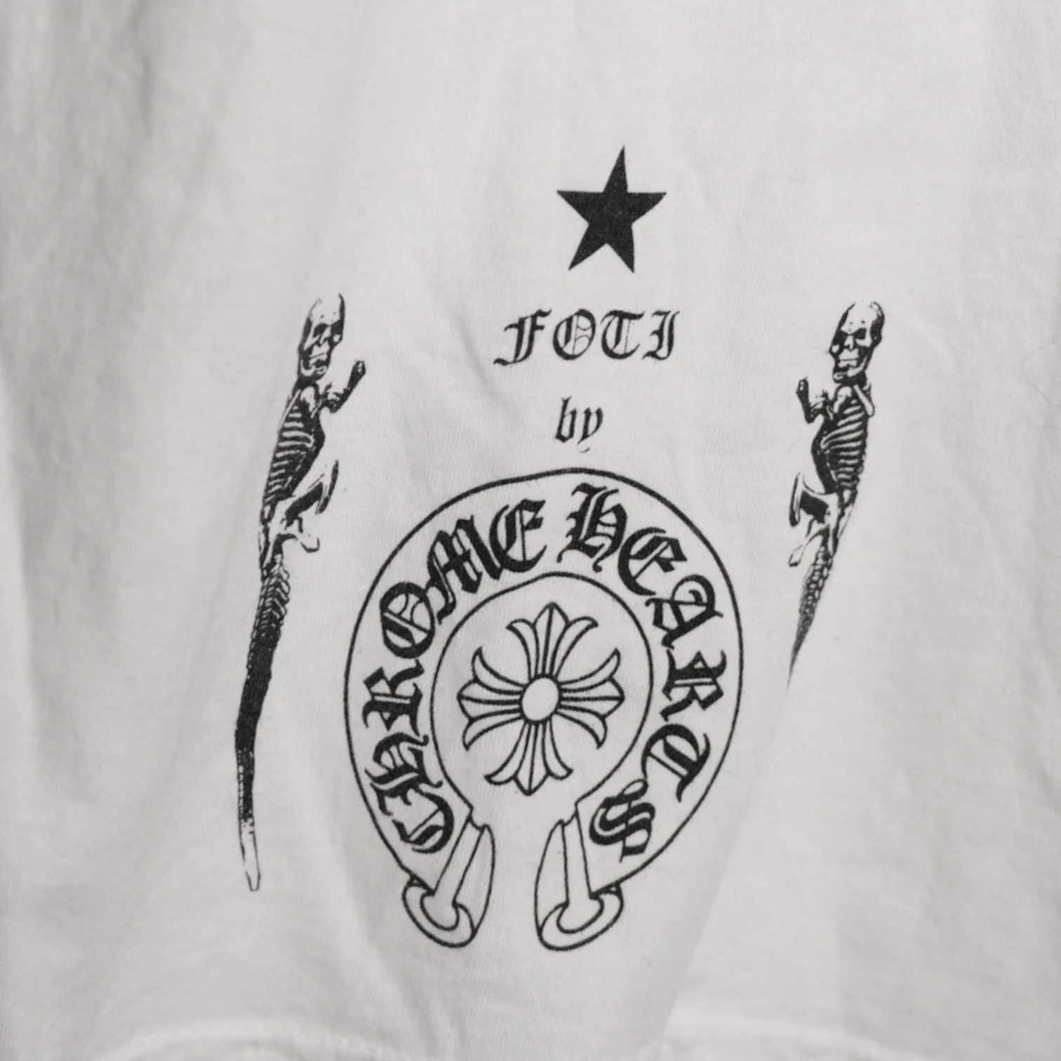 CHT-SHRT/2FOTIスカルフェザープリントTシャツM - Image 3