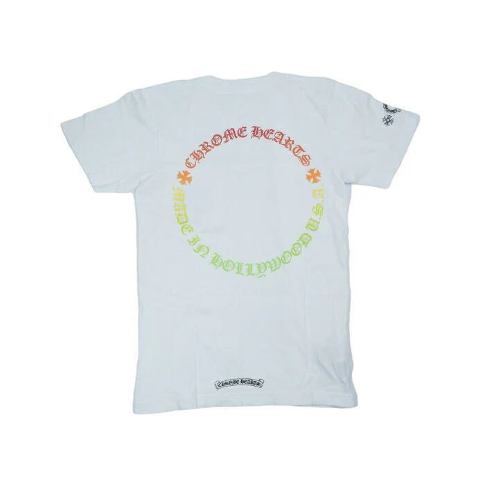 T-SHRT 1 グラデーションサークルロゴプリントTシャツ XS - Image 6