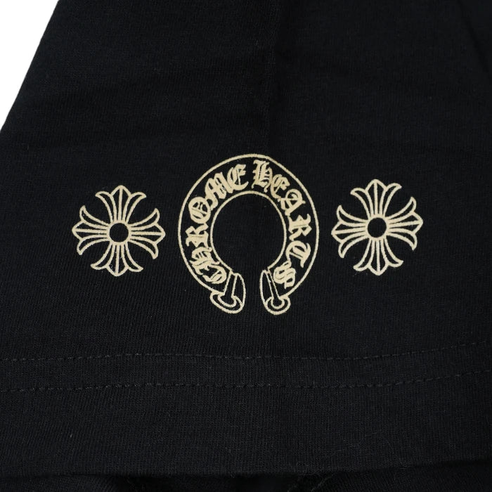 クロムハーツ 中古 バックカモフラホースシュープリント Tシャツ Sサイズ ブラック - Image 6