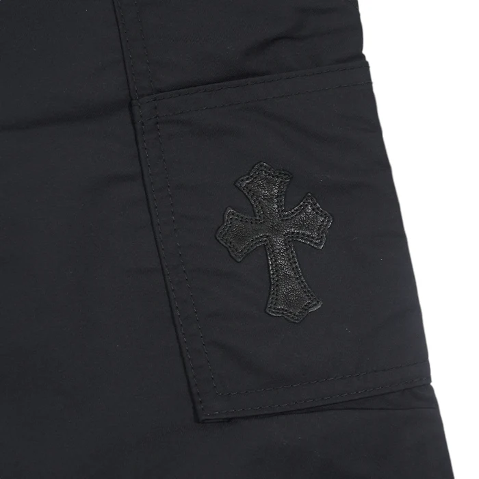 CARPENTER DOUBLE KNEE クロスパッチ付きレザー切替ナイロンカーペンターロングパンツ 32 - Image 8