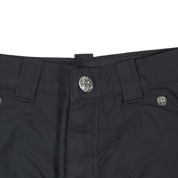 CARPENTER DOUBLE KNEE クロスパッチ付きレザー切替ナイロンカーペンターロングパンツ 30 - Image 2