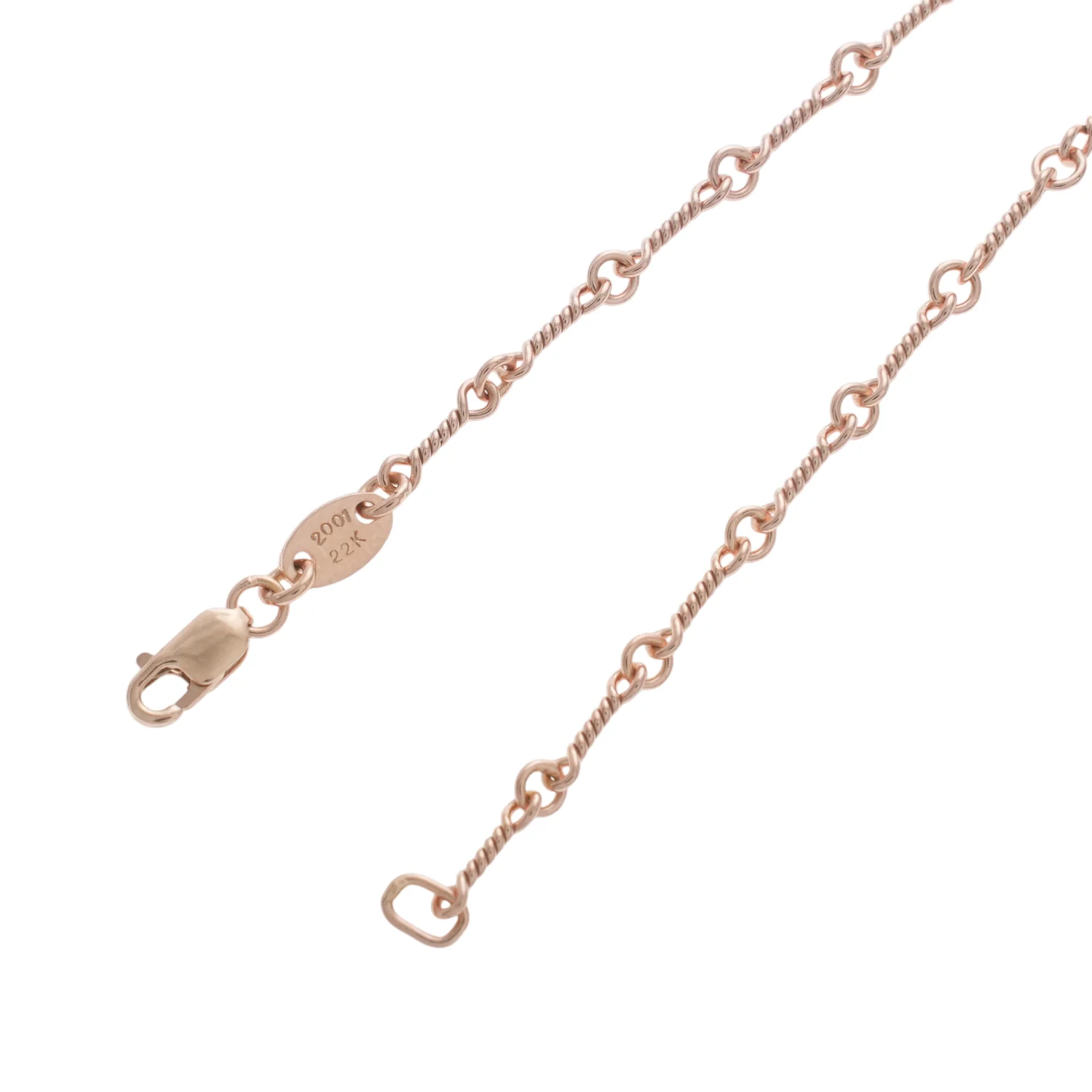 22K ツイストチェーン 24インチ T24 NECK CHAIN 【ゴールドネックレス チェーン】 - Image 2