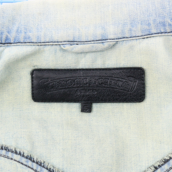 リップアンドタン LIPS TONGUE レザーパッチ付き 【レザー切替デニムジャケット】【インディゴ】 SIZE:S - Image 12
