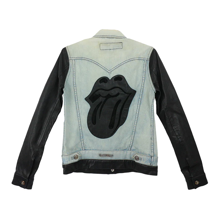 リップアンドタン LIPS TONGUE レザーパッチ付き 【レザー切替デニムジャケット】【インディゴ】 SIZE:S - Image 6
