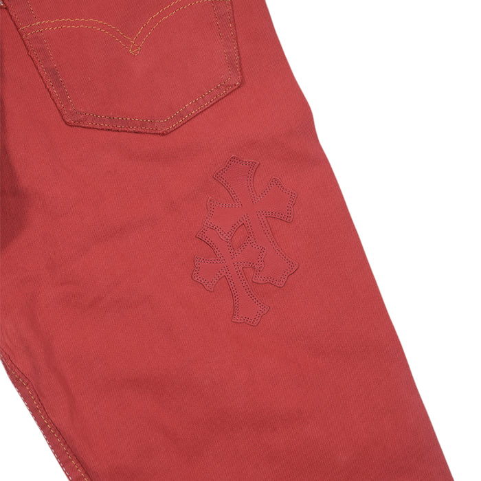 U VNTG JEAN RED RED TAB クロスパッチ付きデニムパンツ - Image 10