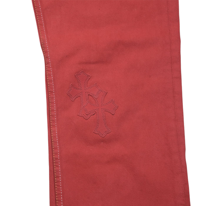 U VNTG JEAN RED RED TAB クロスパッチ付きデニムパンツ - Image 5