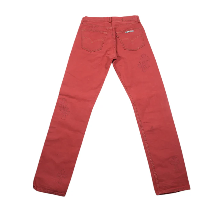 U VNTG JEAN RED RED TAB クロスパッチ付きデニムパンツ - Image 7