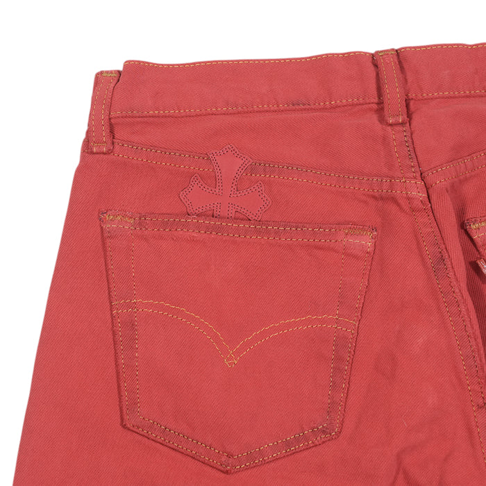 U VNTG JEAN RED RED TAB クロスパッチ付きデニムパンツ - Image 9